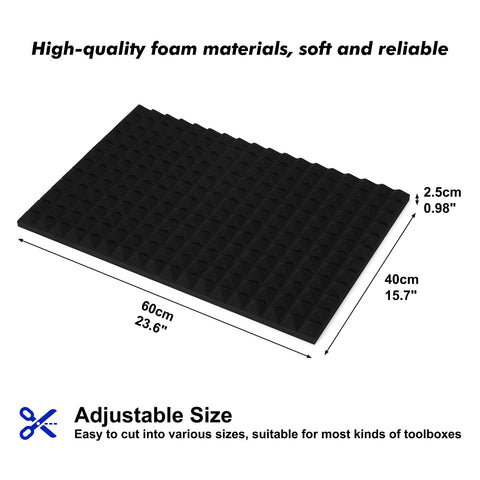 CASOMAN liner with non-slip bottom prevents shifting while transporting tools