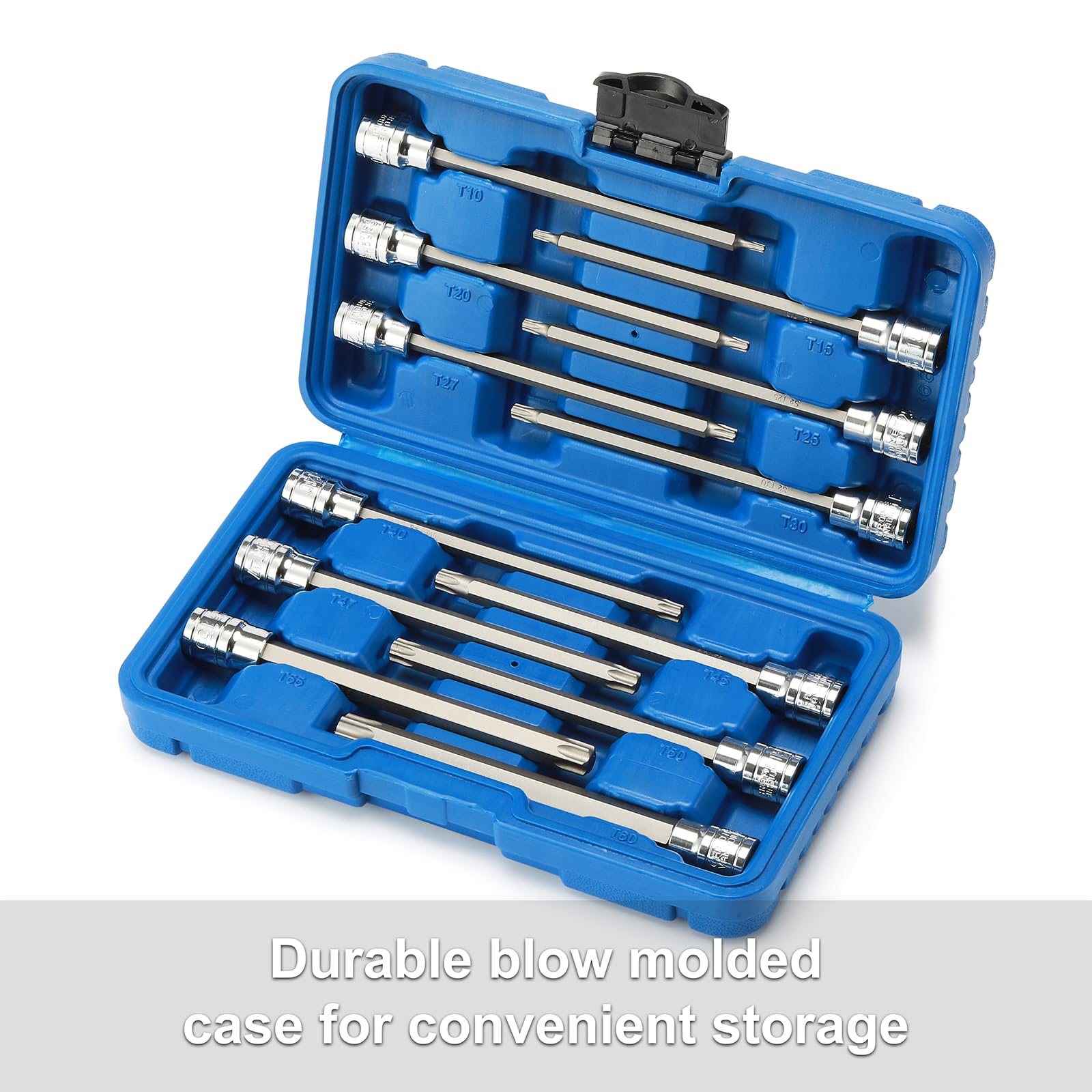 CASOMAN torx bit set clear size markings stay legible