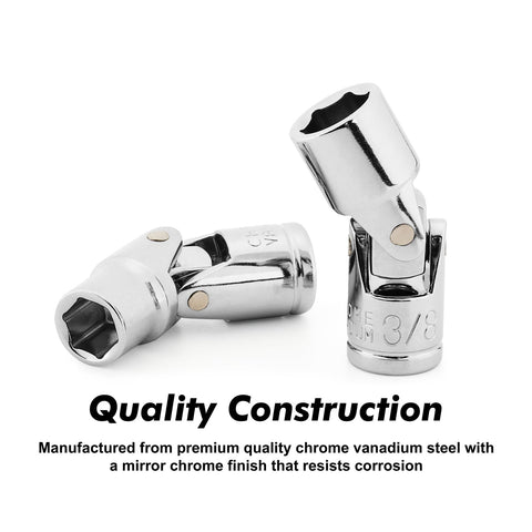 CASOMAN 6-point grip sockets prevent rounding on stubborn fasteners.