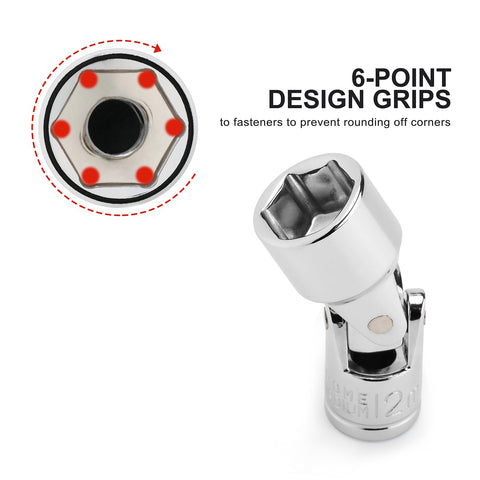 CASOMAN chrome-vanadium finish resists corrosion for durability.
