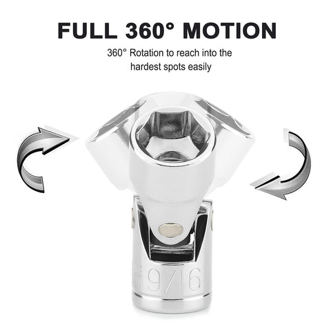 CASOMAN wobble joint enables access at awkward angles.