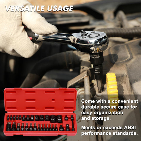 Casoman wide-range torx set suitable for diverse professional tasks.