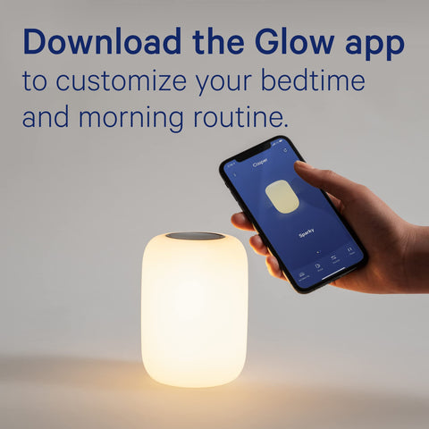 Casper Glow Light as a portable nightlight for late-night reading or snacks