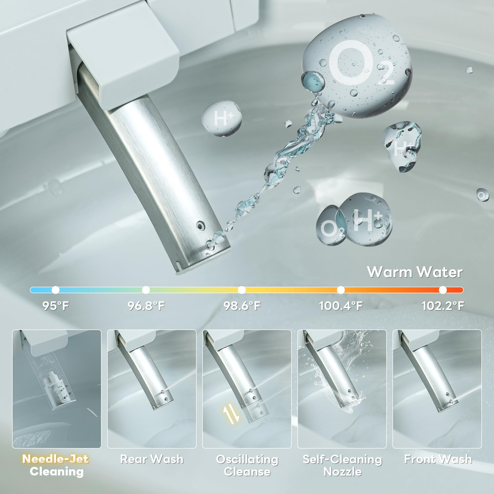 Casta Diva K030PRO silent 45dB flush with soft night light