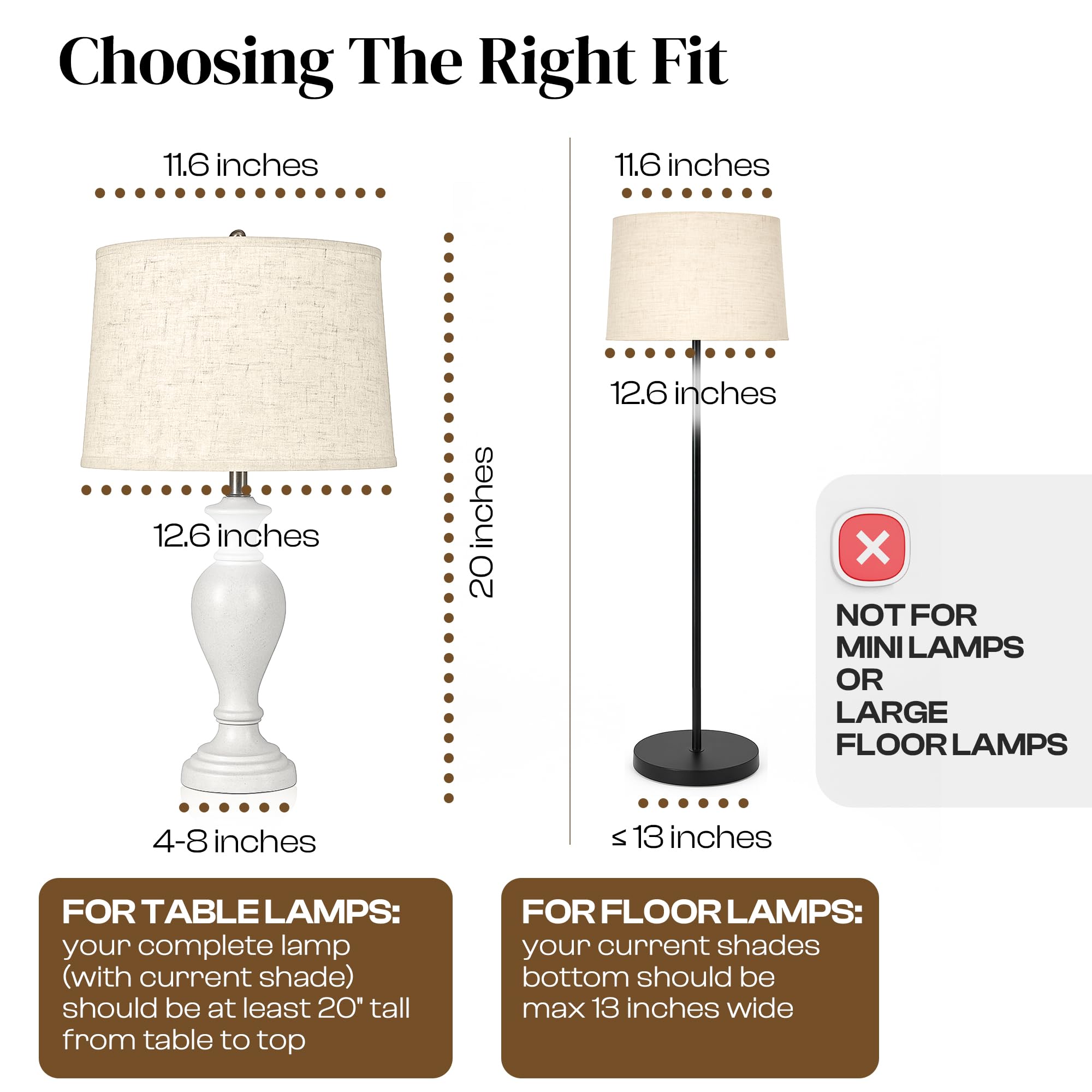 Castal Blue beige shade bottom view for harp-style floor lamps complements decor
