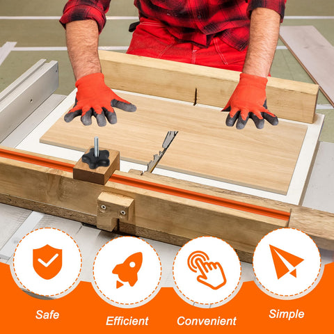 Catcan crosscut sled kit ready for tablesaw setup and safe operation.