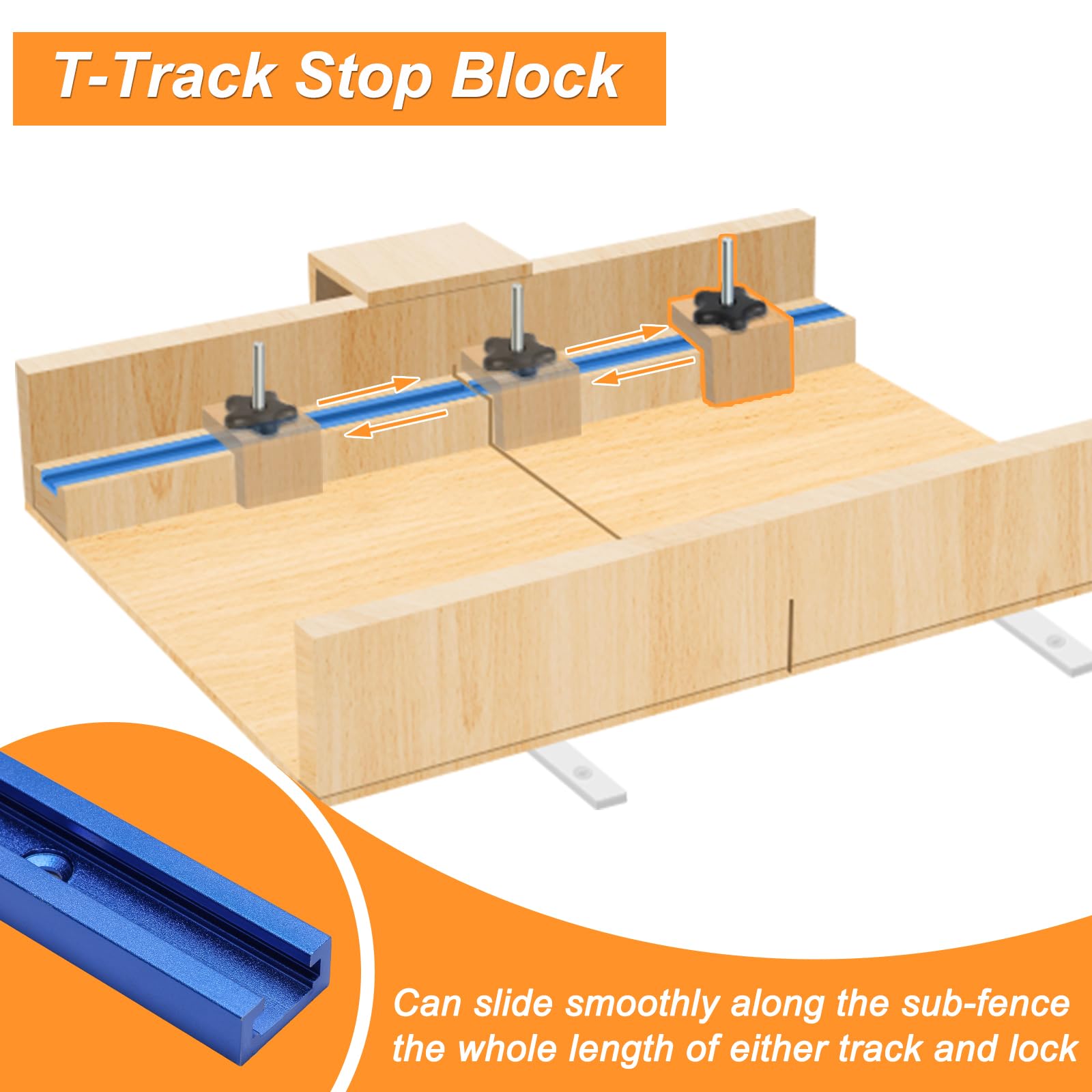 Catcan star knob and bolt for quick, secure adjustments during setup.