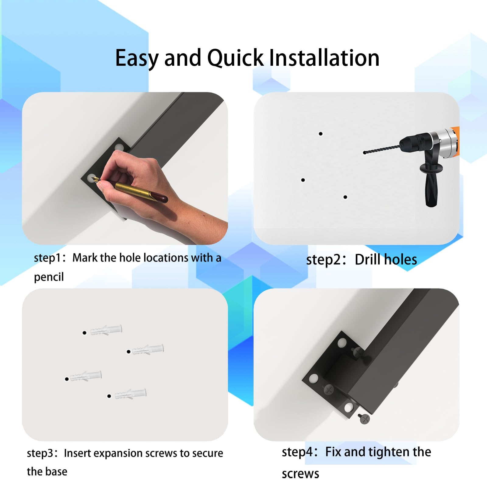 CAVAOSEY rail supports over 500 pounds for sturdy everyday use