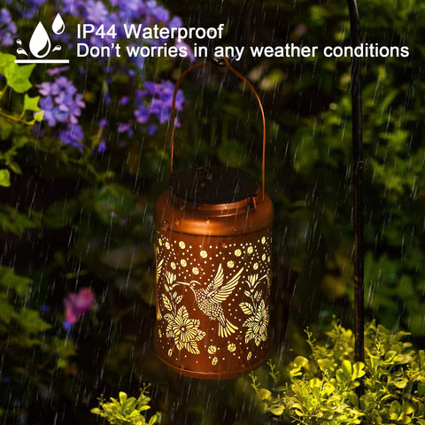 Cawalap hummingbird solar lantern IP45 waterproof for all-weather use.