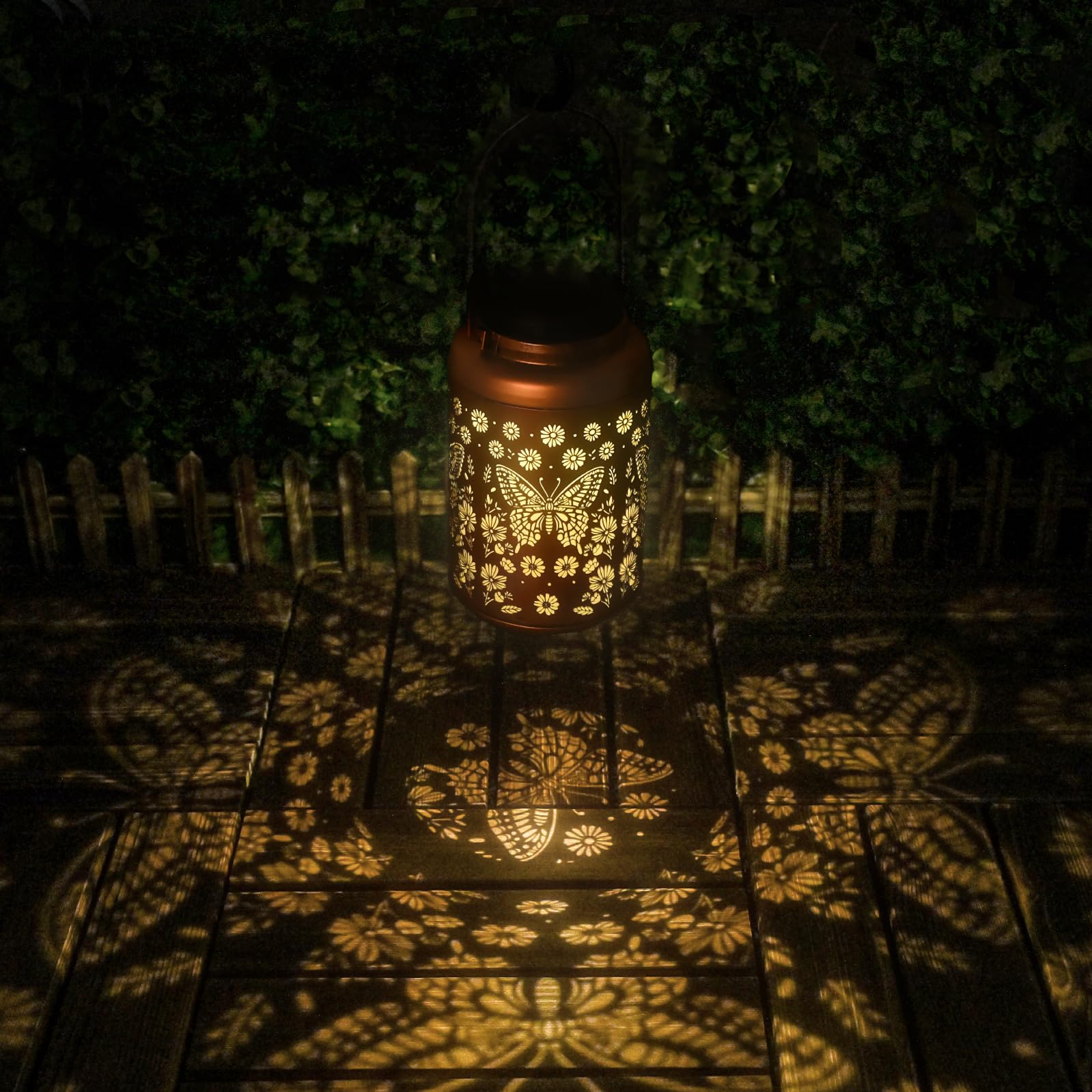 Cawalap pathway butterfly solar light guides evening walkways with gentle illumination.