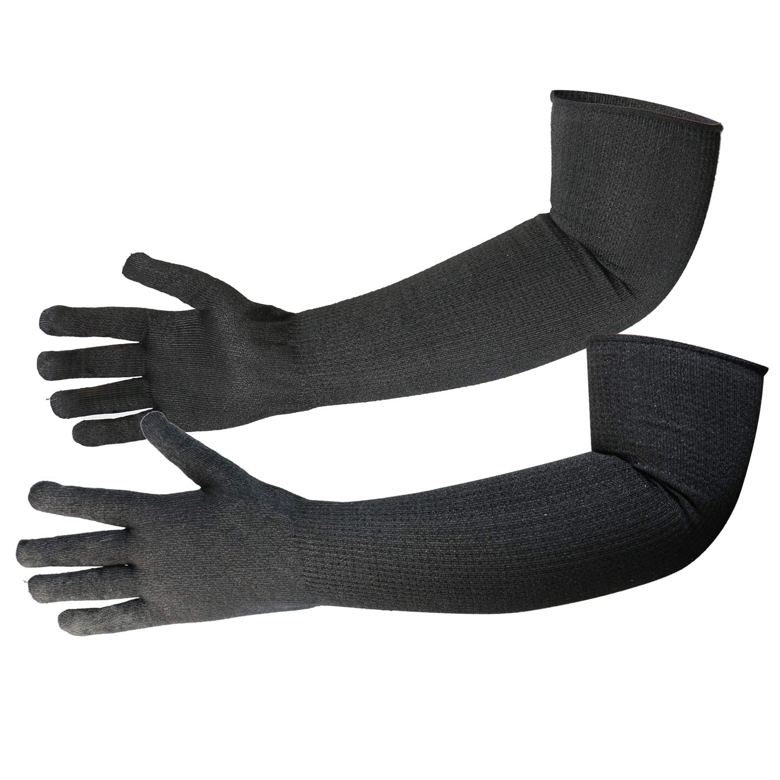 CAWANFLY kevlar gloves with arm sleeves protect hands and forearms during welding tasks.