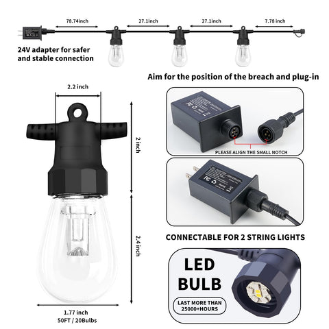 CAWWS dimmable lights allow brightness from 1% to 100%.