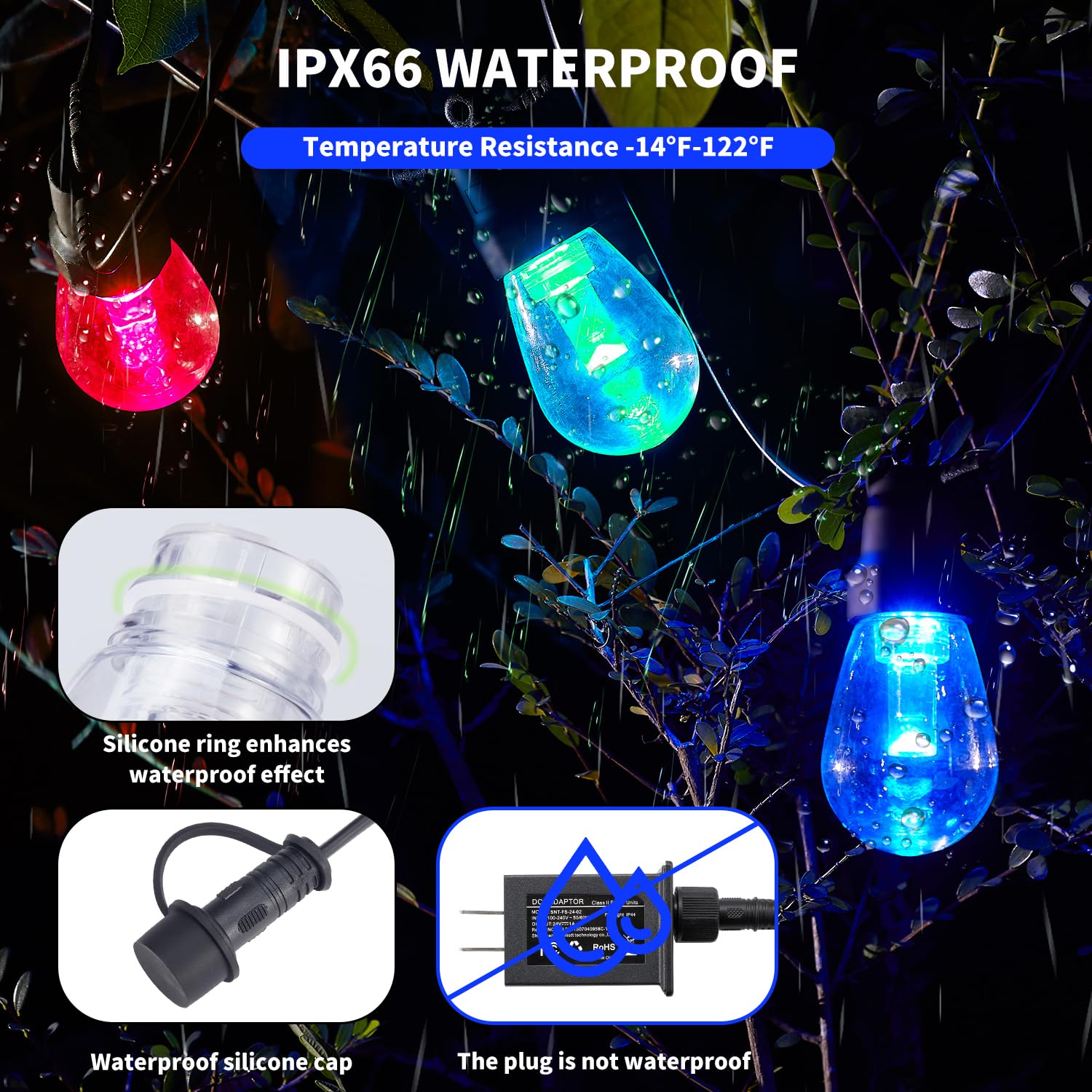 CAWWS 50 ft pack shown for scalable backyard lighting setup