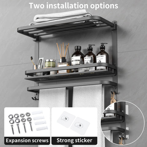 CAXIMSY drill-free installation using 3M adhesive strip for damage-free mounting.