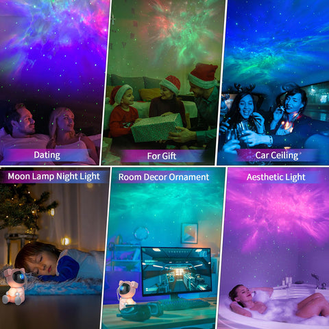 Cayclay Astronaut Galaxy Projector bedroom decor for stylish nighttime ambience