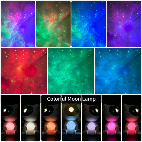 Cayclay Astronaut Galaxy Projector nebula projection lighting walls with stars