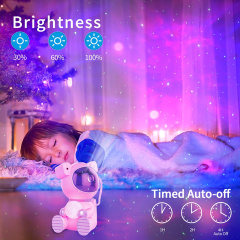 Cayclay Astronaut Galaxy Projector remote control for easy mode and brightness