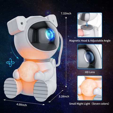 Cayclay night light offers seven colors via moon lamp.