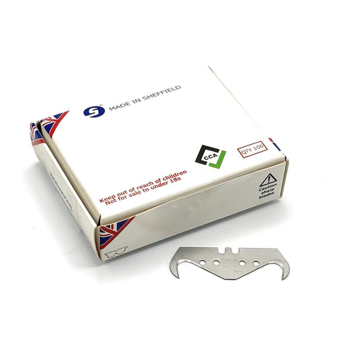 CCA trimming blades side view highlighting durable carbon steel for long-lasting performance.