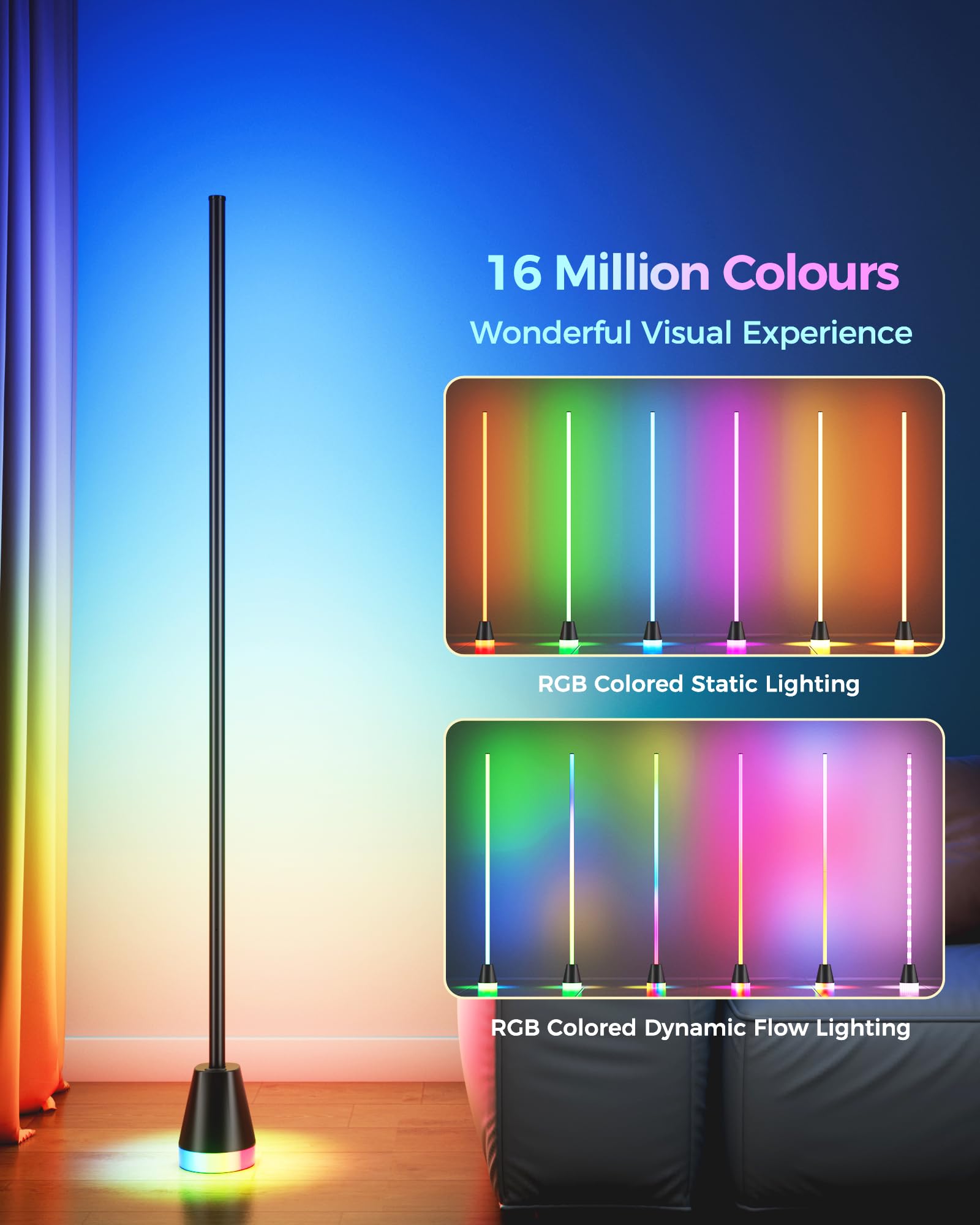 CCACC remote and app control offers flexible color and brightness options