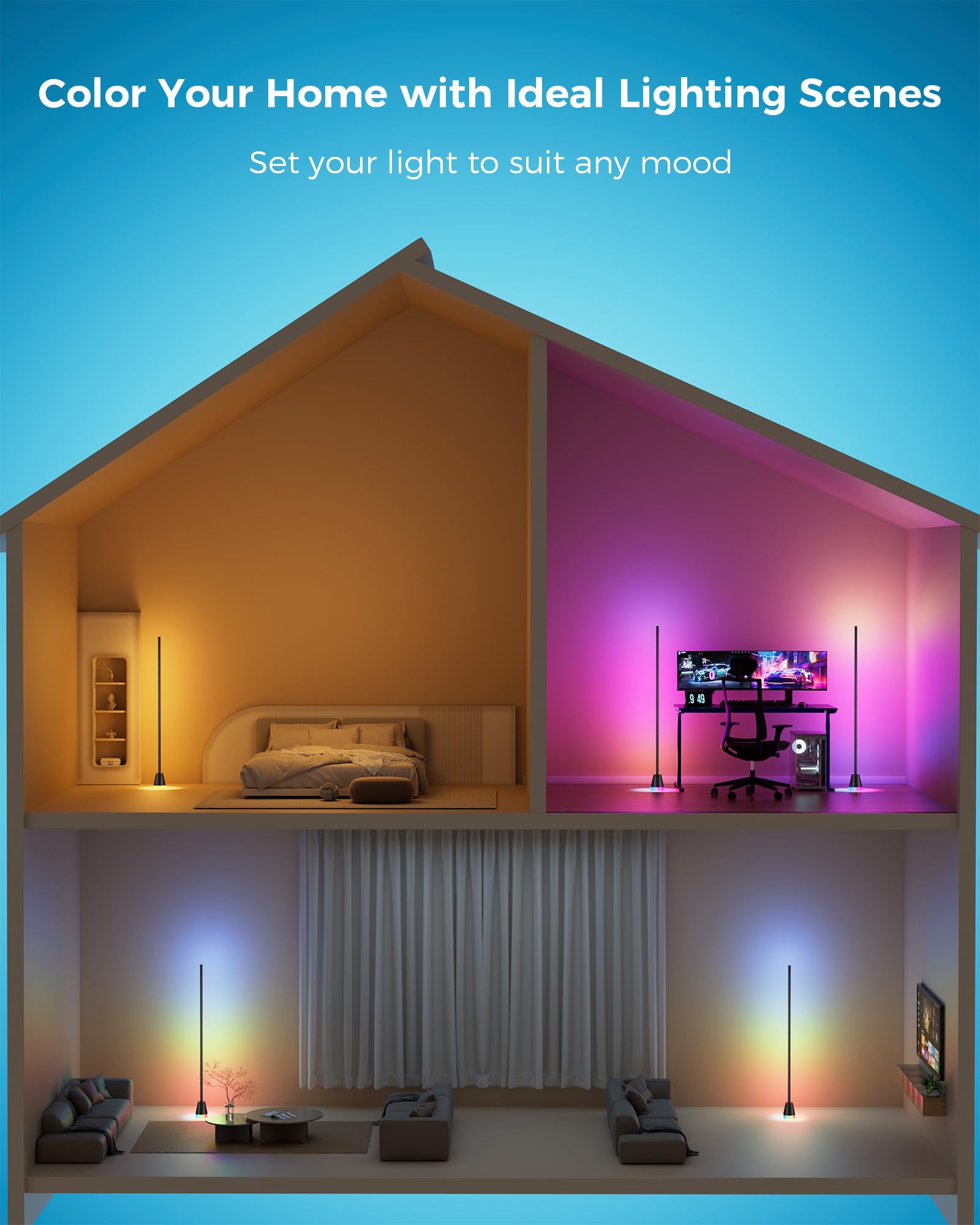 CCACC built-in 24-hour timer enables automated color schedules