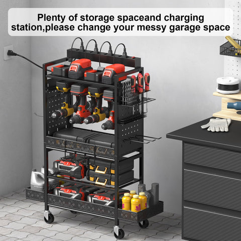 CCCEI bottom removable shelf and baskets offer flexible storage.