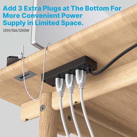 CCCEI desk flush-mount design blends with furniture while keeping outlets accessible