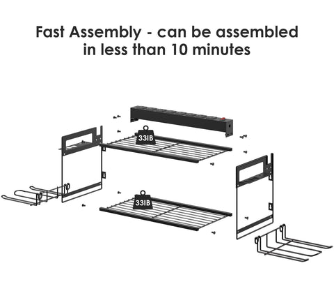 CCCEI wall-mount option saves space for organized garage setups.
