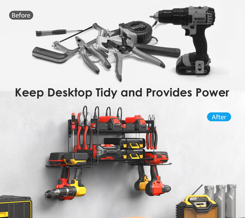 CCCEI durable metal construction withstands garage use and fits multiple tool sizes.