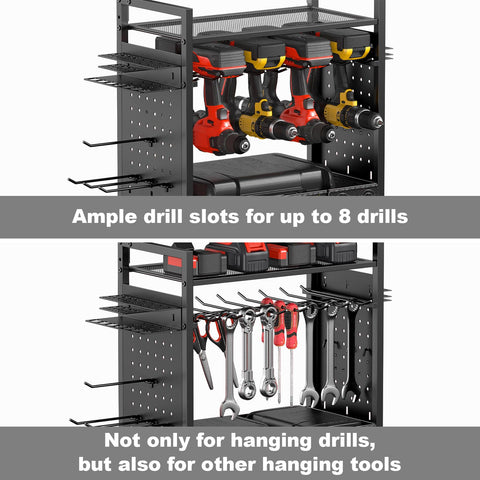 CCCEI side pegboard and hooks provide quick tool access.