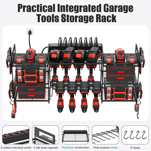 CCCEI surge protected power strip keeps batteries safe.