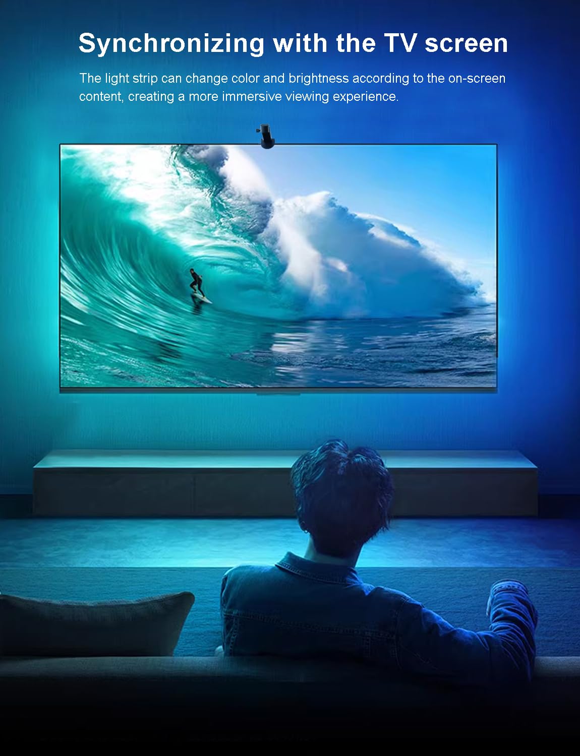 CCILAND easy installation keeps wires tidy around the TV.