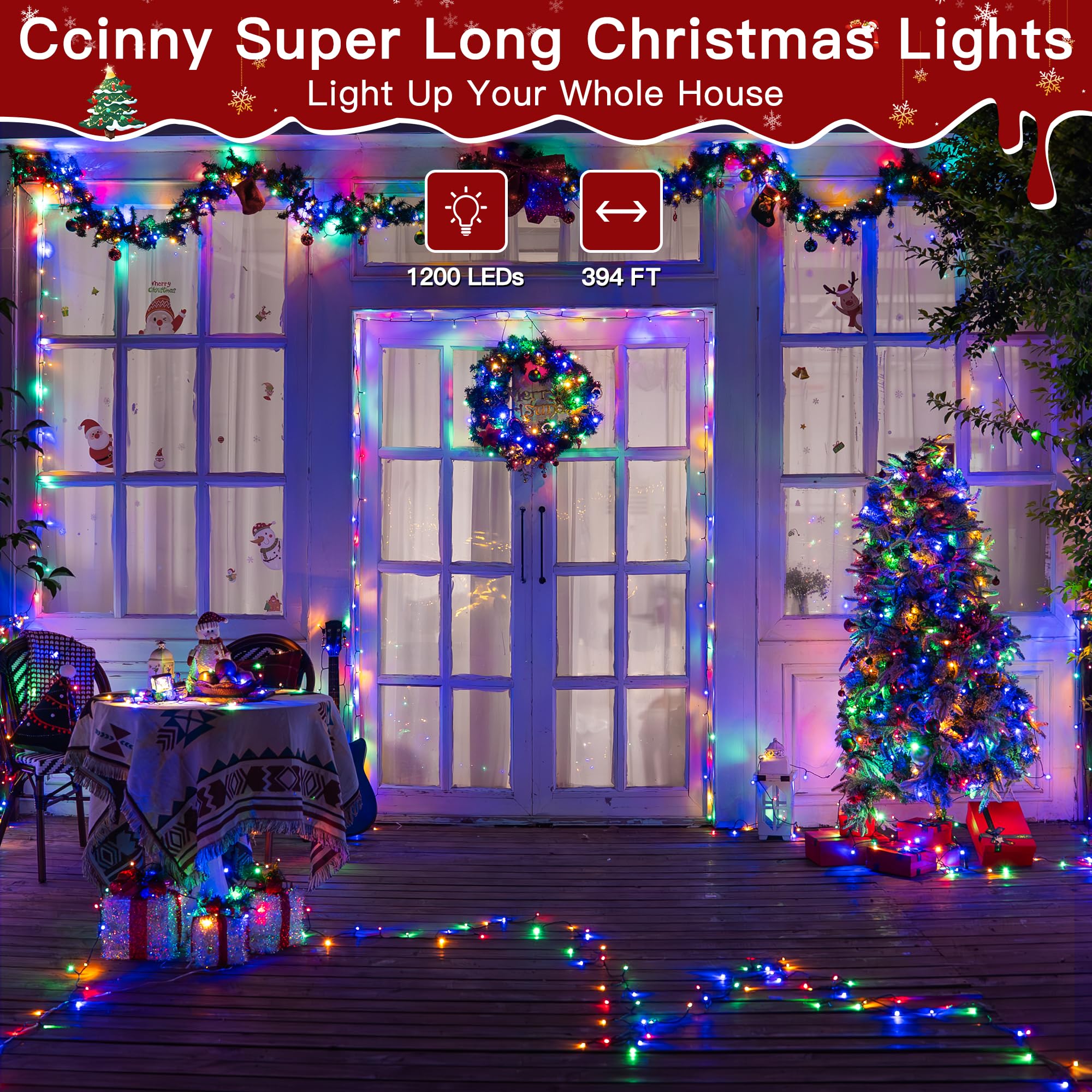 Ccinny remote control with eight modes for easy seasonal scene changes