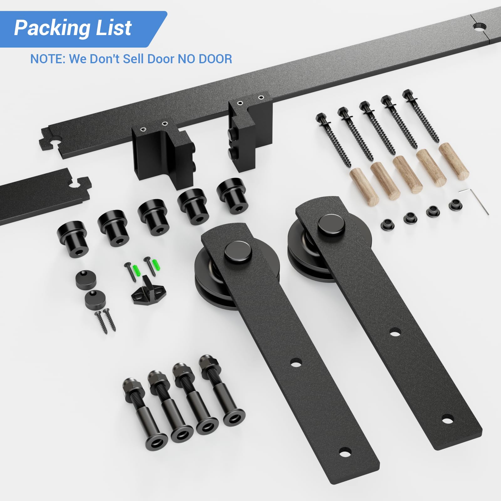 CCJH complete package contents including rails, spacers and hardware