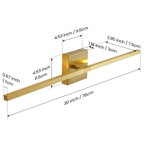 CCYCOL vanity light easy installation for clean wiring