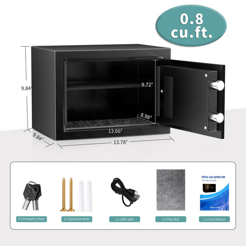 CDC DIGI safe box with digital keypad for quick, secure access