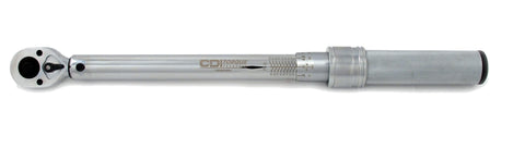 CDI Torque 3/8-inch drive wrench with micrometer dial for precise torque settings.