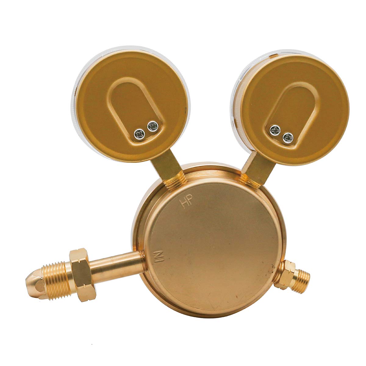 CDL regulator outlet closeup with 9-16 LH thread enables easy replacement