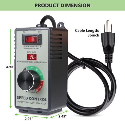 CDMALL high-precision LED meter shows voltage quickly.