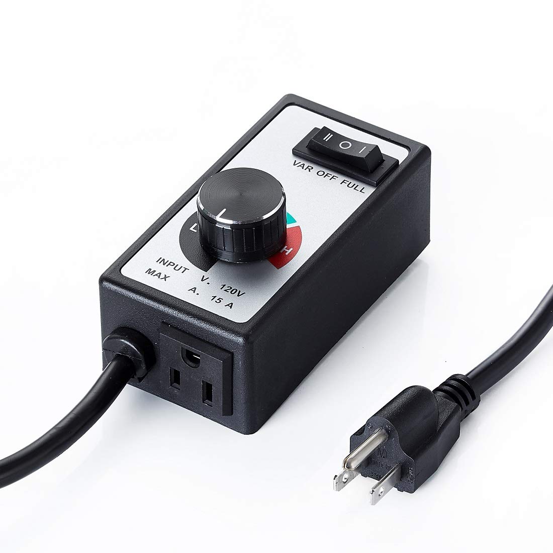 CDMALL speed controller in use with an exhaust fan in a setup