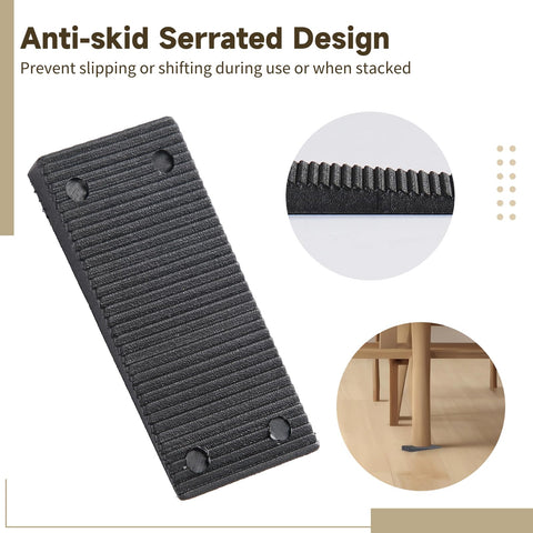 CDOKY heavy-duty plastic levelers sustain heavy loads with durable performance.