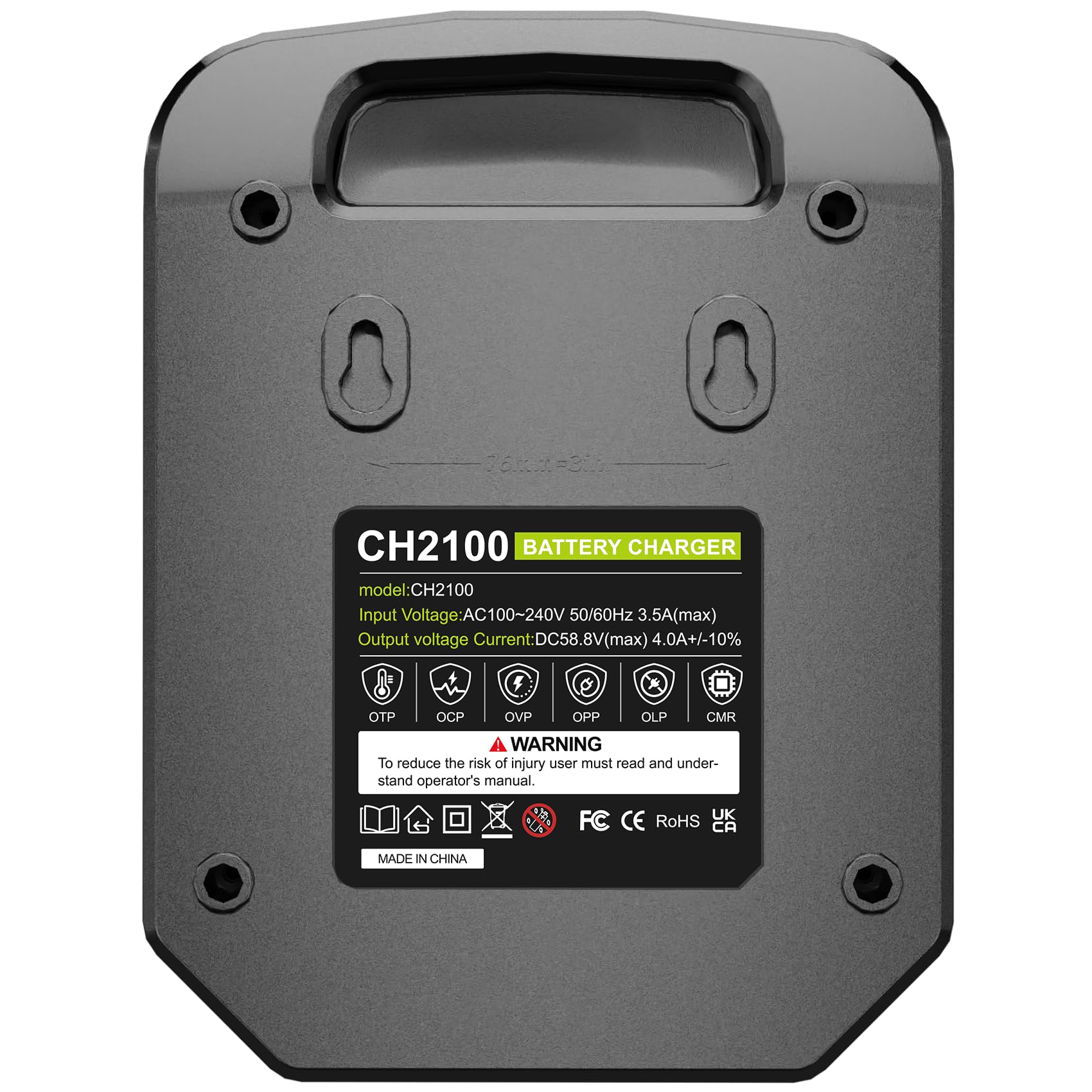 C DSANKE C BA1400 battery alongside CH2100 during charging.