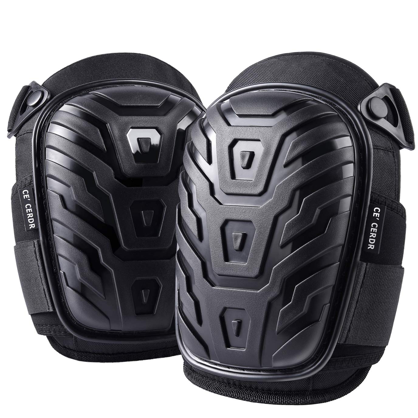 CE' CERDR knee pads with soft gel core provide cushioned kneeling comfort for tasks