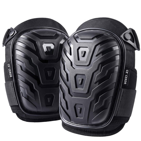 CE' CERDR knee pads with soft gel core provide cushioned kneeling comfort for tasks