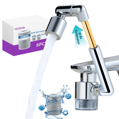 CECEFIN compact extender enabling toddler-friendly and tidy sink use.