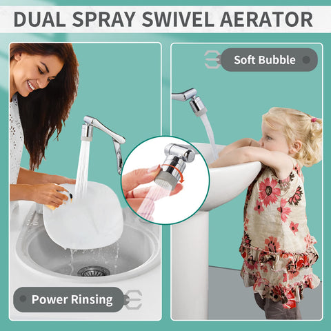 CECEFIN universal connectors fit most faucets for quick setup