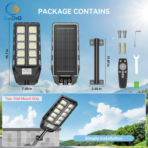 CEDIO 6500K daylight color temperature for clear nighttime visibility.
