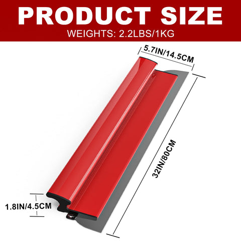 Ceeintee replaceable blades ensure a sharp edge for consistent mud smoothing.