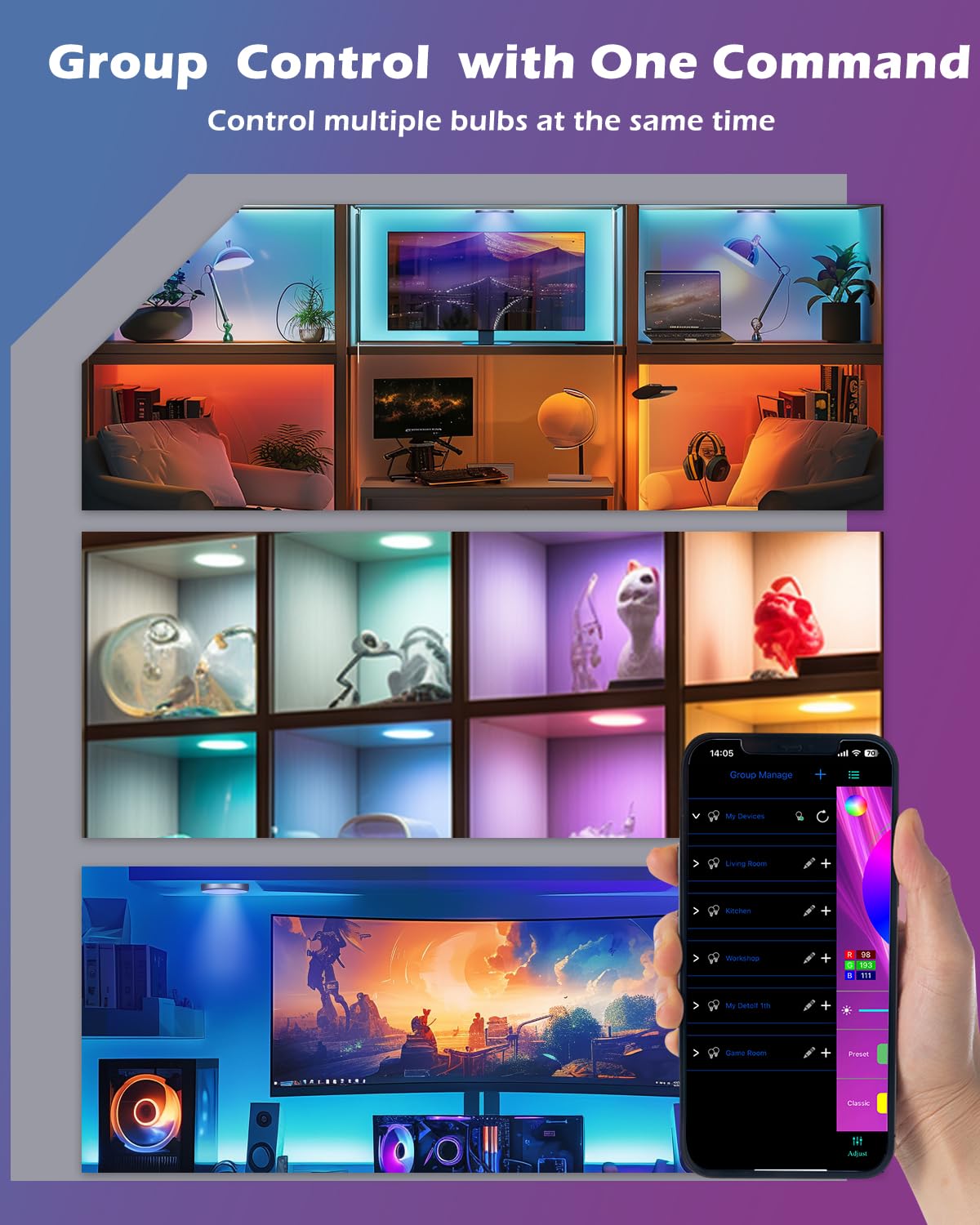 Cefrank IR remote control for quick lighting tweaks