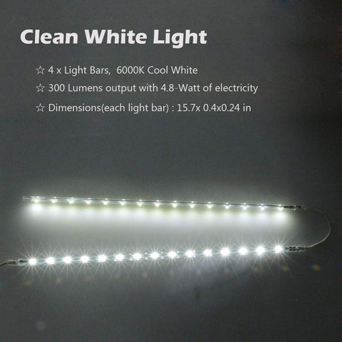 Cefrank energy efficient, low heat LED bars for display lighting